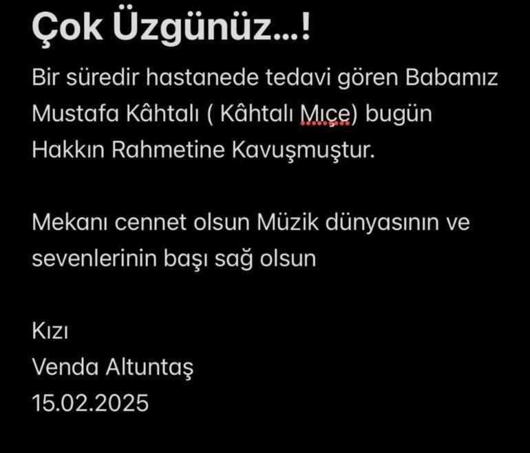 Kahtali miçe kim, kaç yaşında, çünkü hangi kahtalın hastalığı öldü